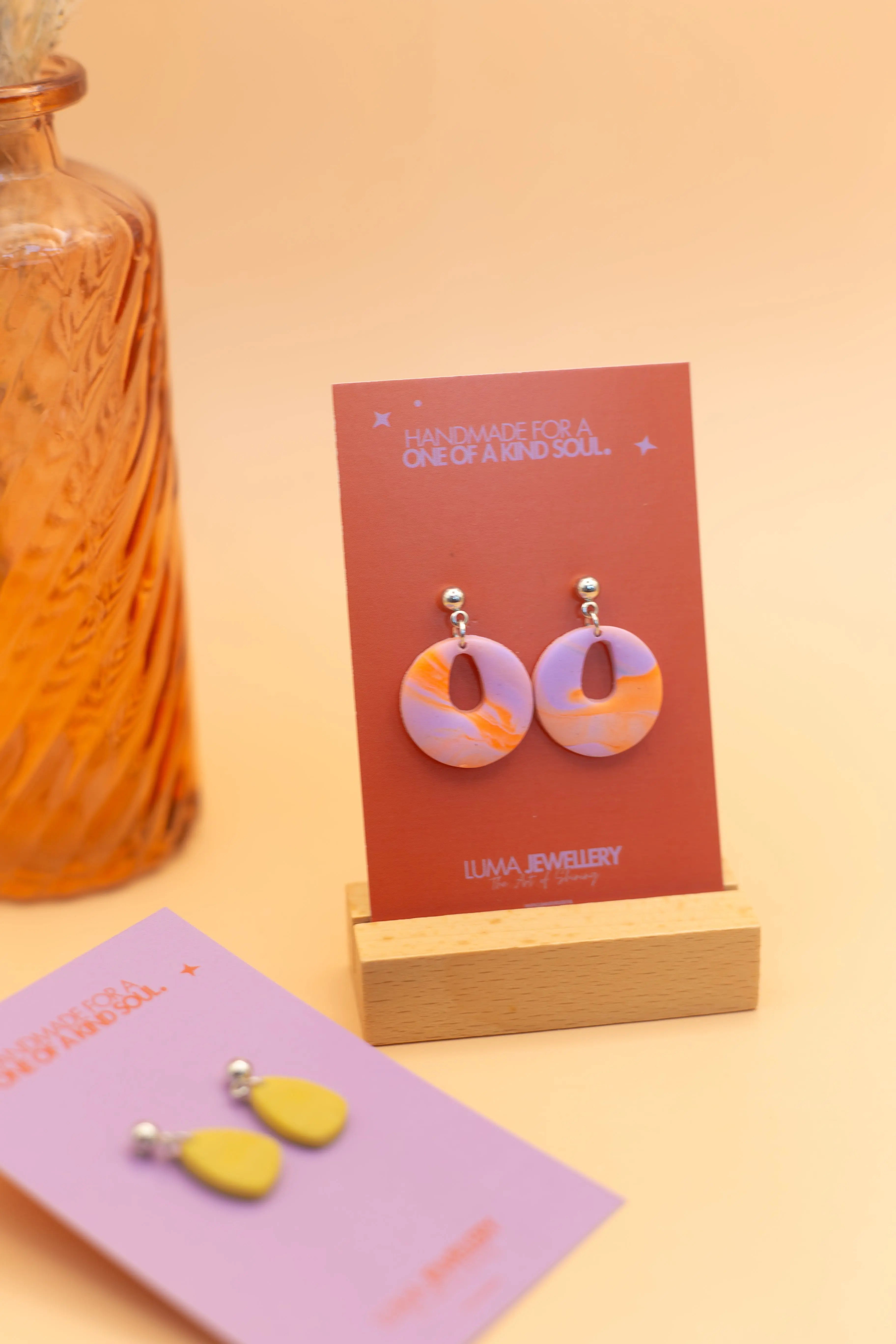 Organic-Forms-Collection-Statement-oorbellen-Handgemaakt-RVS Luma Jewellery
