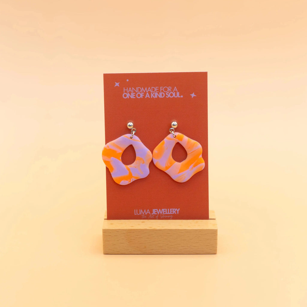 Organic forms - Limited edition oorbellen - RVS Luma Jewellery