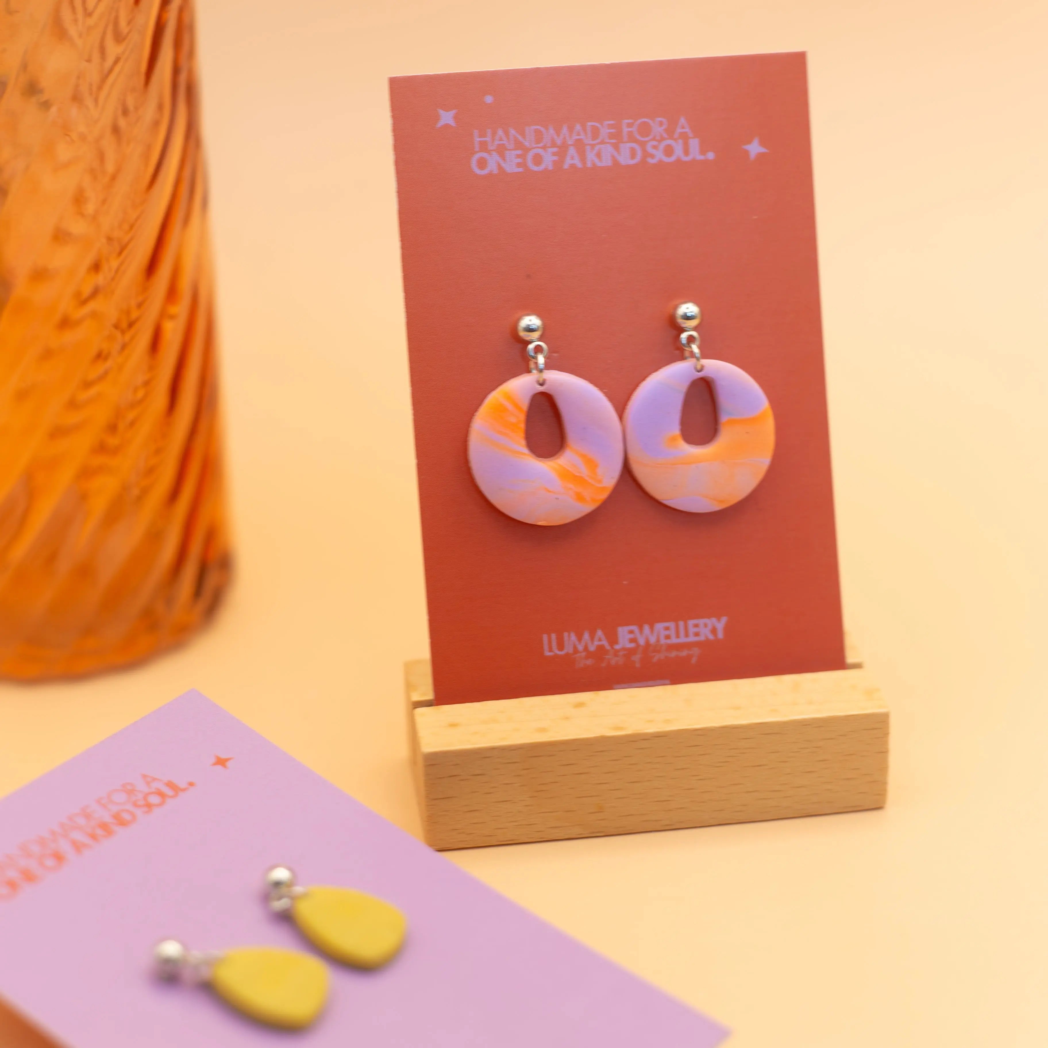 Organic forms - Limited edition oorbellen - RVS Luma Jewellery