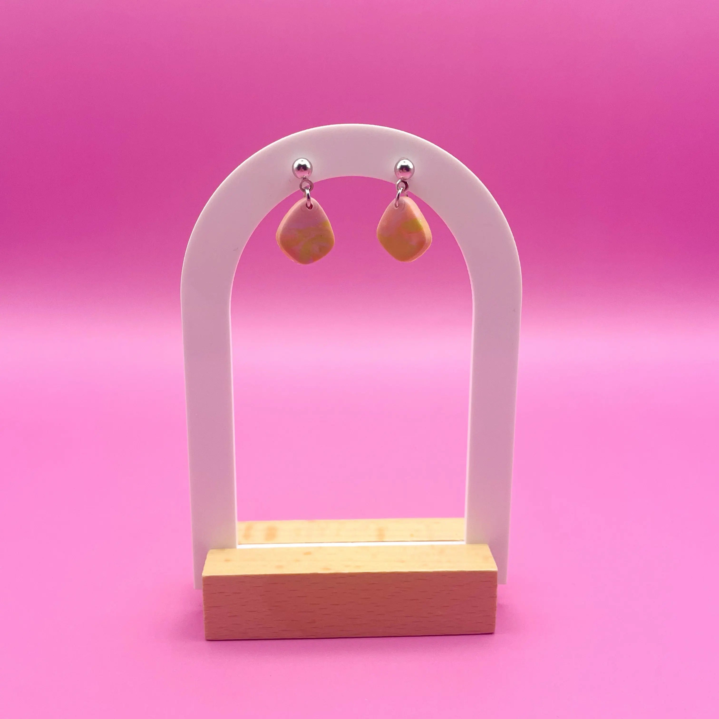 Organic forms - Limited edition oorbellen - RVS Luma Jewellery