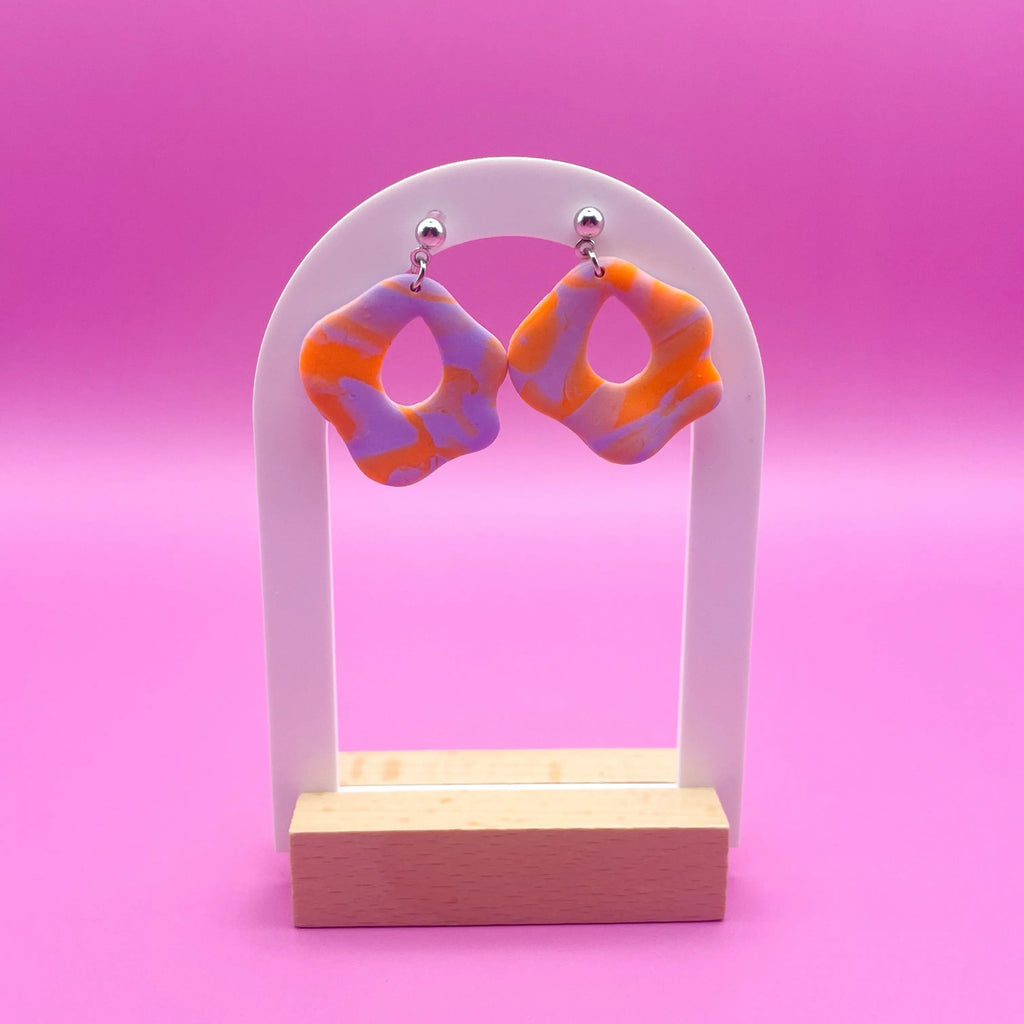 Organic forms - Limited edition oorbellen - RVS Luma Jewellery