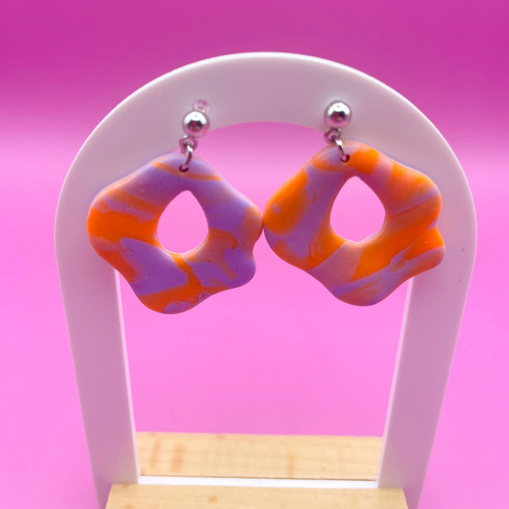 Organic forms - Limited edition oorbellen - RVS Luma Jewellery